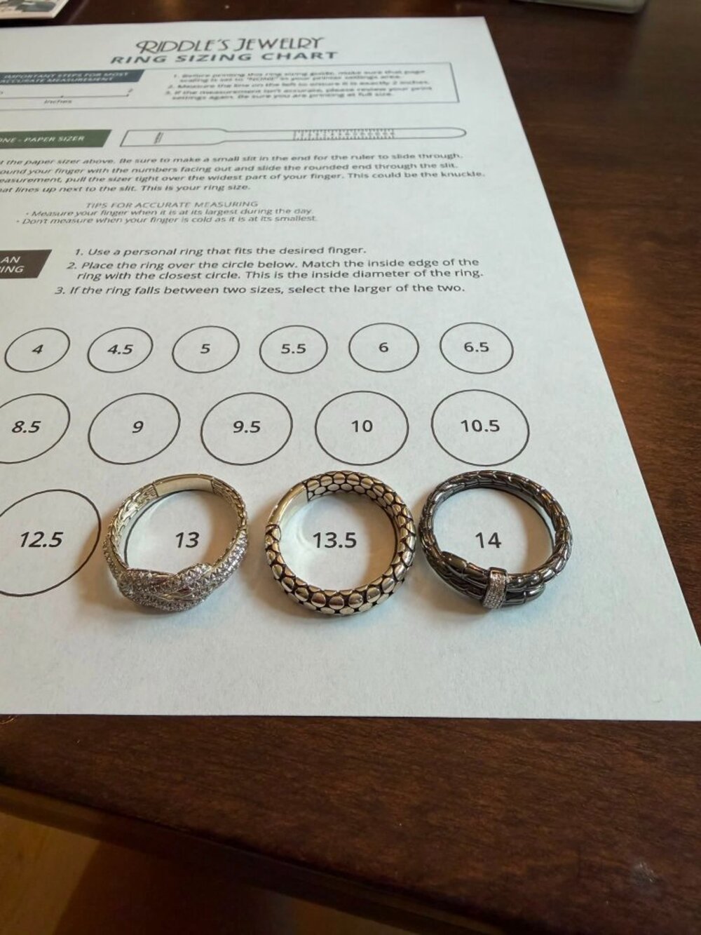 Three John Hardy Rings - Size 12 - NWOT